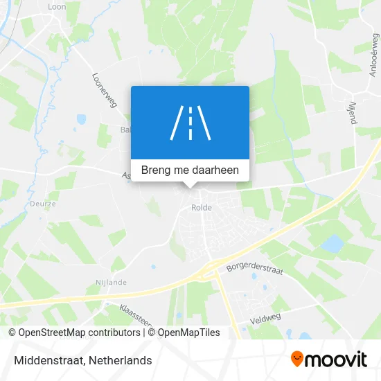 Middenstraat kaart
