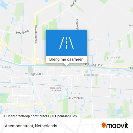 Anemoonstraat kaart