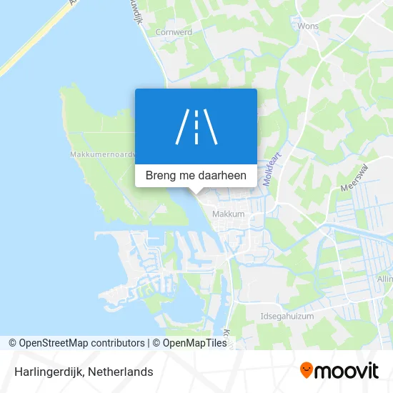 Harlingerdijk kaart