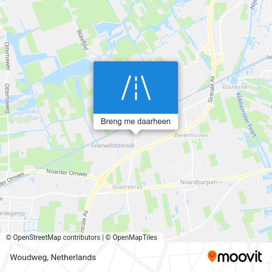 Woudweg kaart