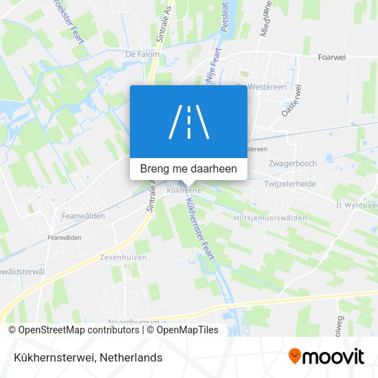 Kûkhernsterwei kaart