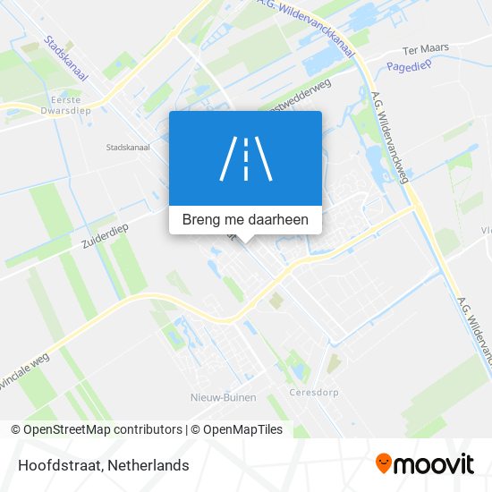 Hoofdstraat kaart