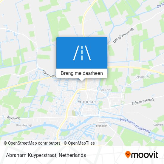 Abraham Kuyperstraat kaart