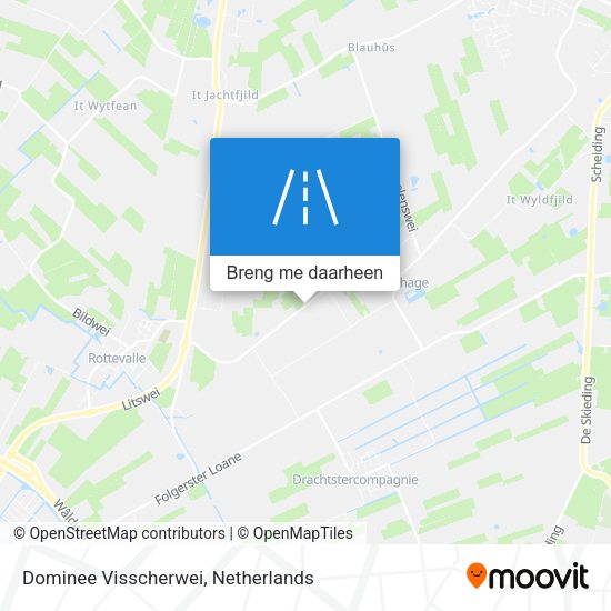 Dominee Visscherwei kaart