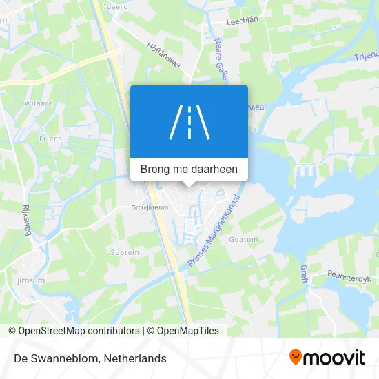 De Swanneblom kaart