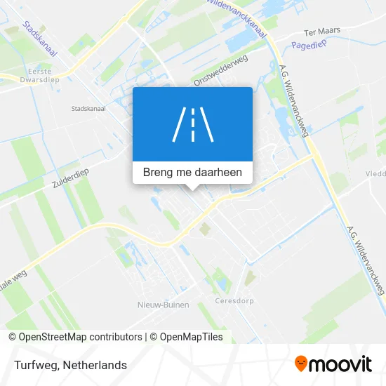 Turfweg kaart