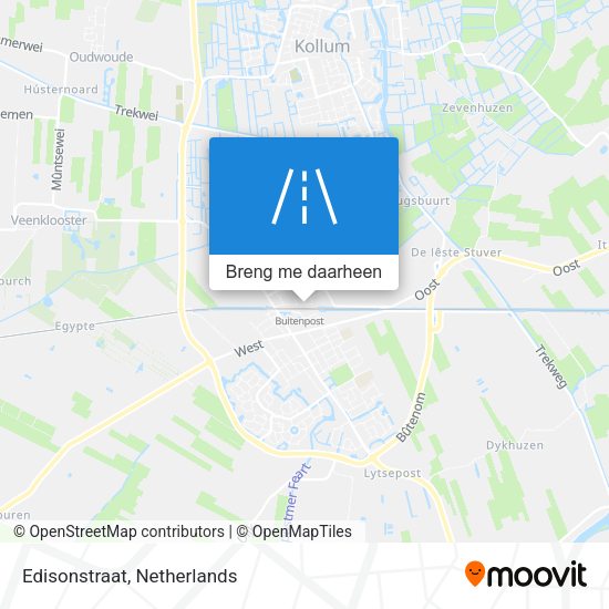 Edisonstraat kaart