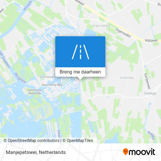 Manjepetswei kaart