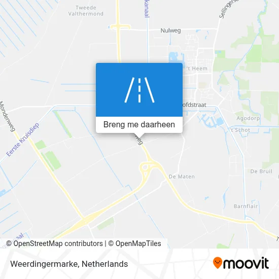 Weerdingermarke kaart