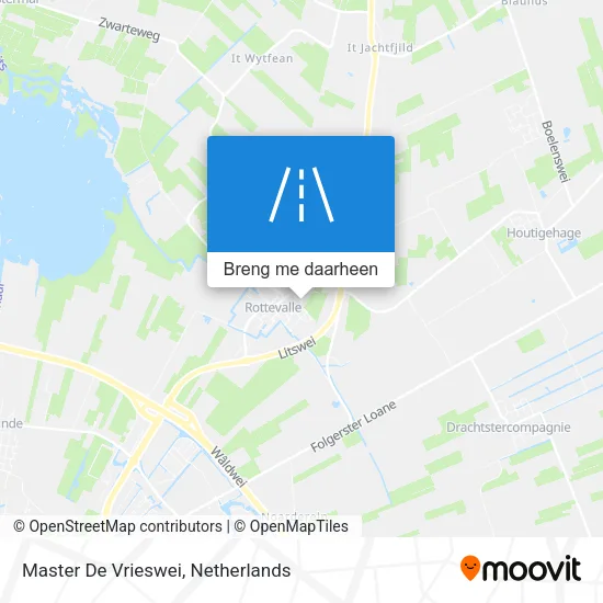 Master De Vrieswei kaart