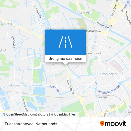 Friesestraatweg kaart