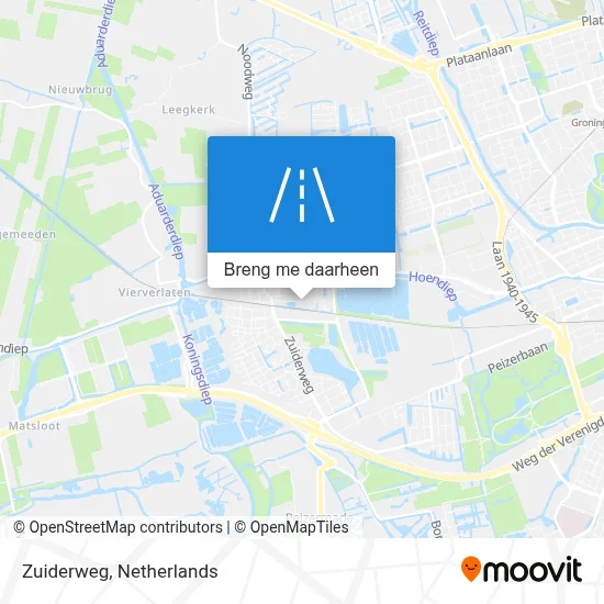 Zuiderweg kaart