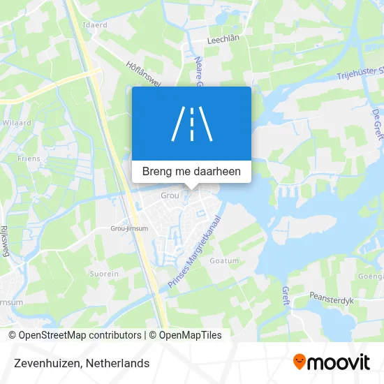 Zevenhuizen kaart