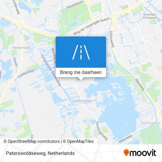 Paterswoldseweg kaart