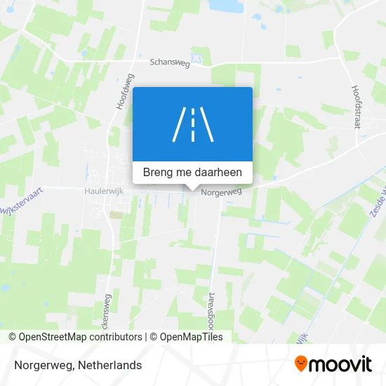 Norgerweg kaart