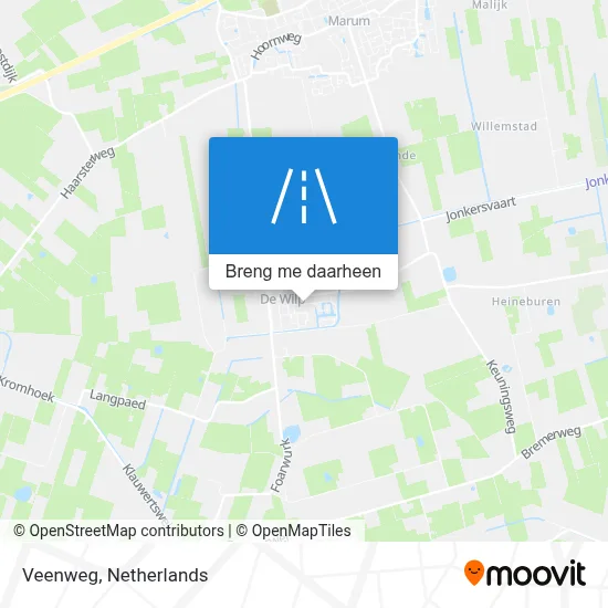 Veenweg kaart