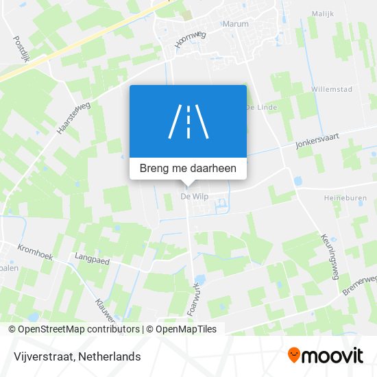 Vijverstraat kaart