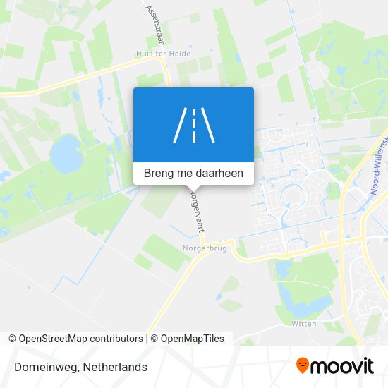 Domeinweg kaart