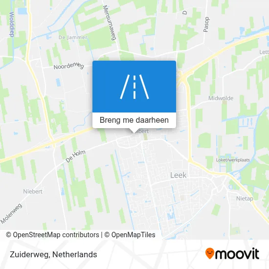 Zuiderweg kaart