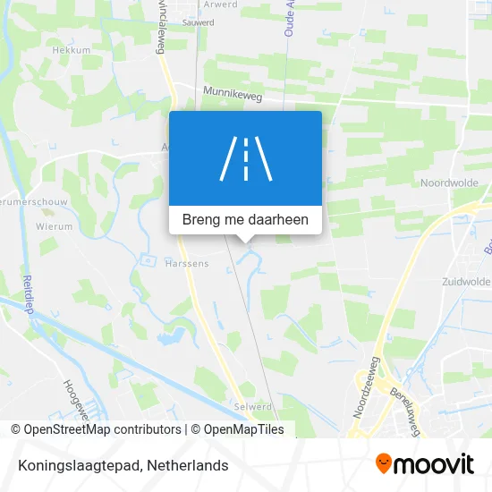 Koningslaagtepad kaart