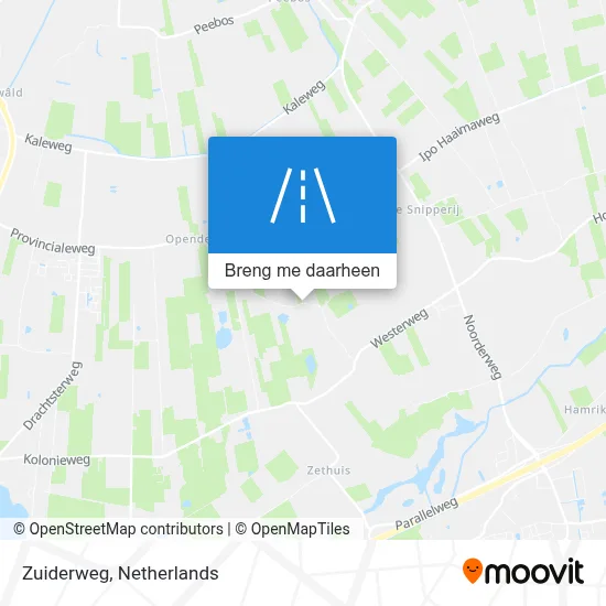 Zuiderweg kaart