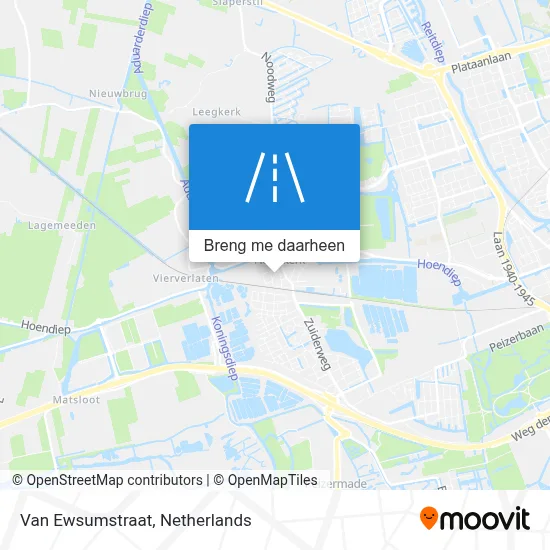 Van Ewsumstraat kaart