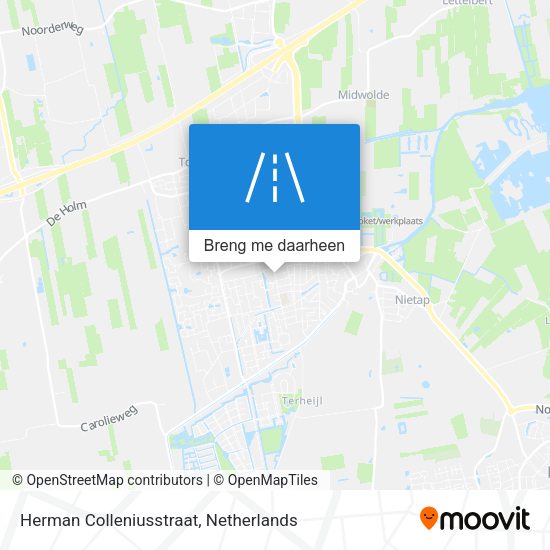 Herman Colleniusstraat kaart