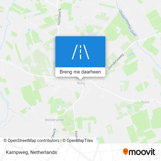 Kampweg kaart