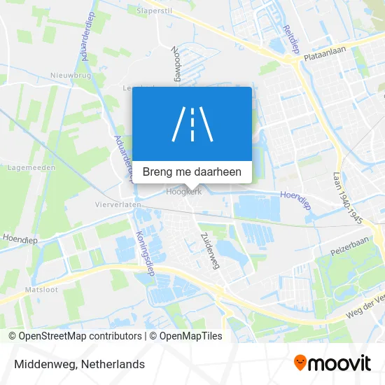 Middenweg kaart