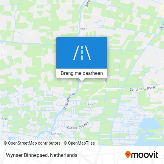 Wynser Binnepaed kaart