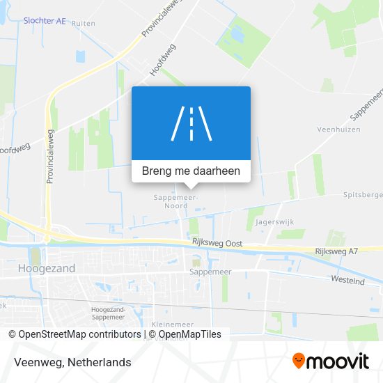 Veenweg kaart