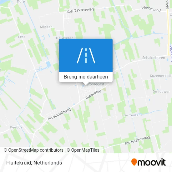 Fluitekruid kaart