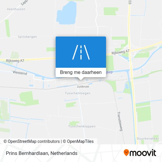 Prins Bernhardlaan kaart