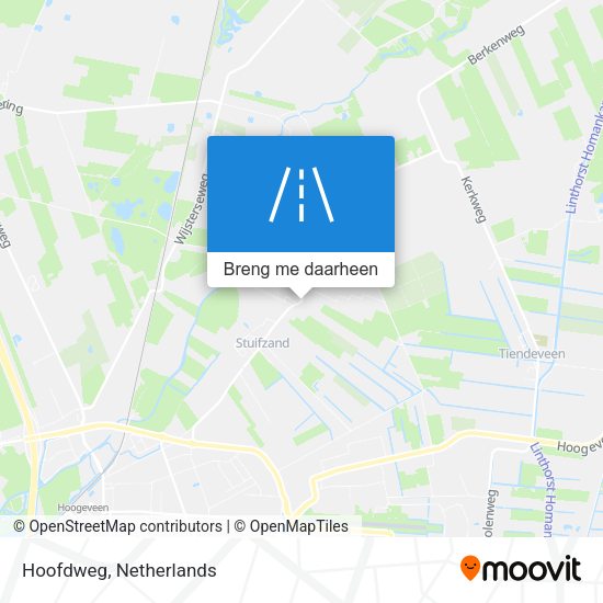 Hoofdweg kaart