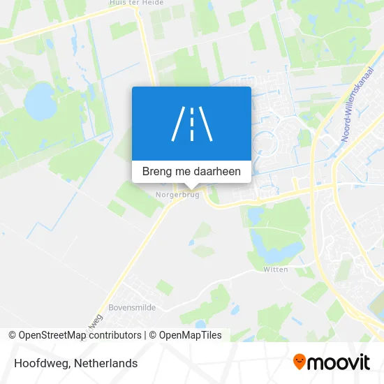 Hoofdweg kaart