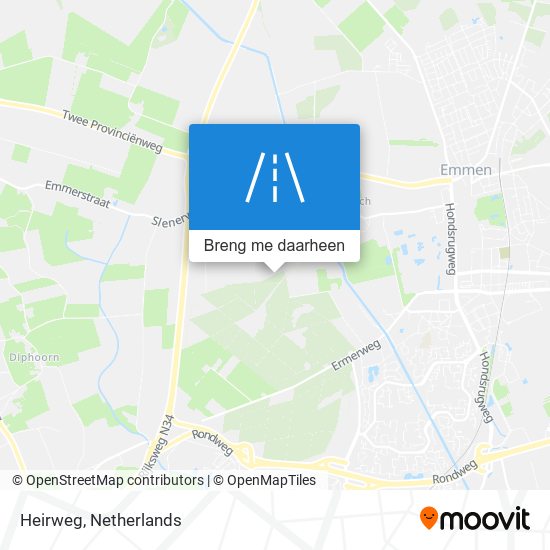 Heirweg kaart