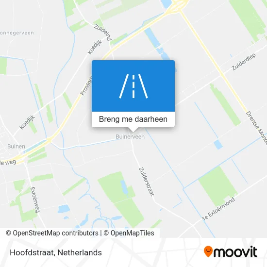 Hoofdstraat kaart