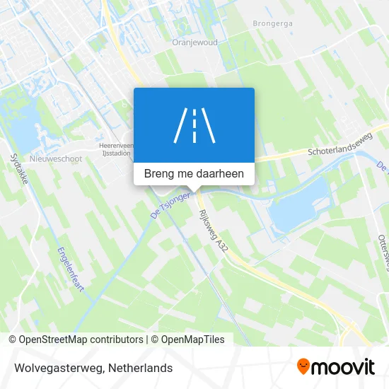 Wolvegasterweg kaart