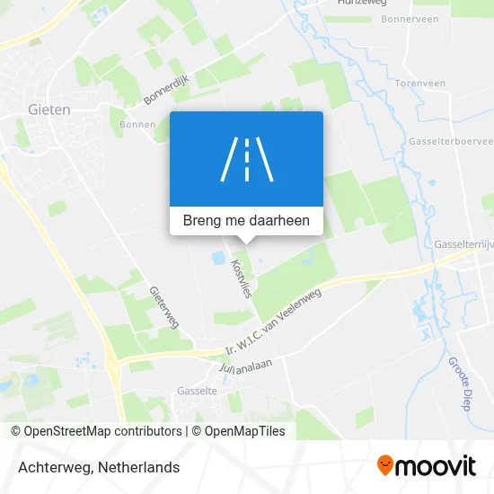 Achterweg kaart