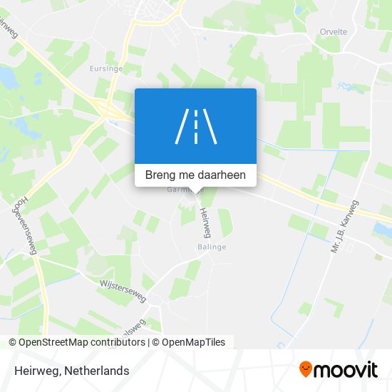 Heirweg kaart