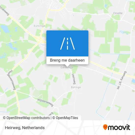 Heirweg kaart
