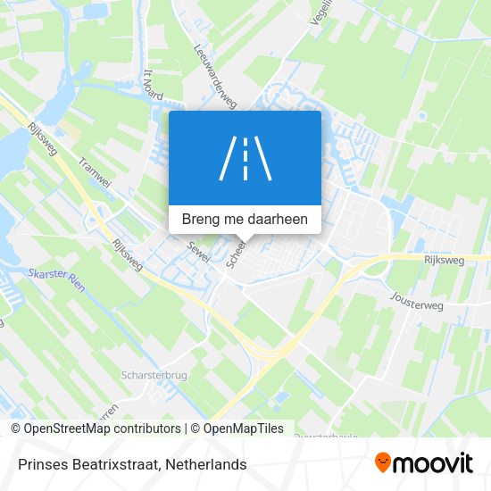 Prinses Beatrixstraat kaart