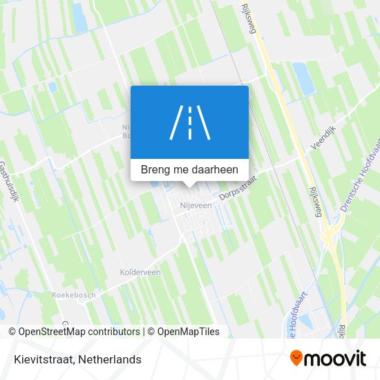 Kievitstraat kaart