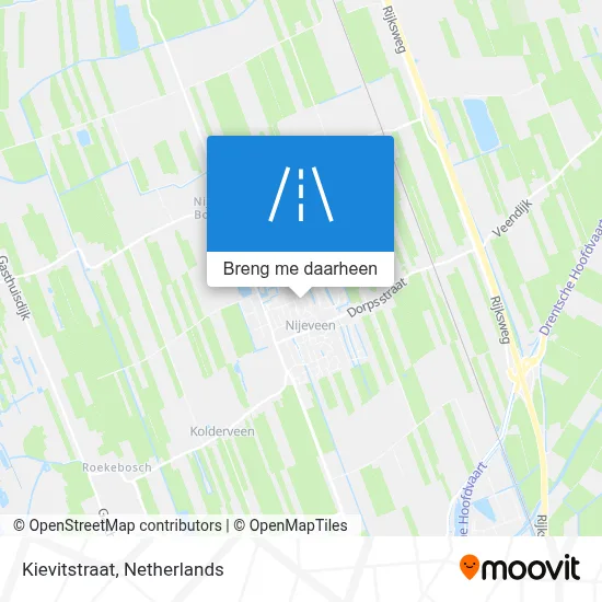 Kievitstraat kaart