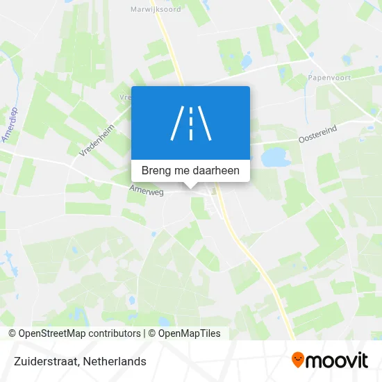 Zuiderstraat kaart