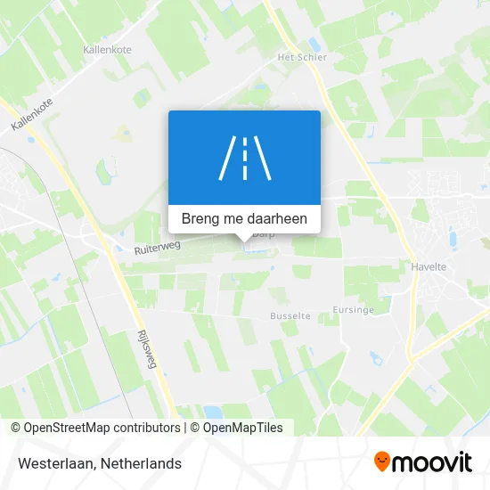 Westerlaan kaart