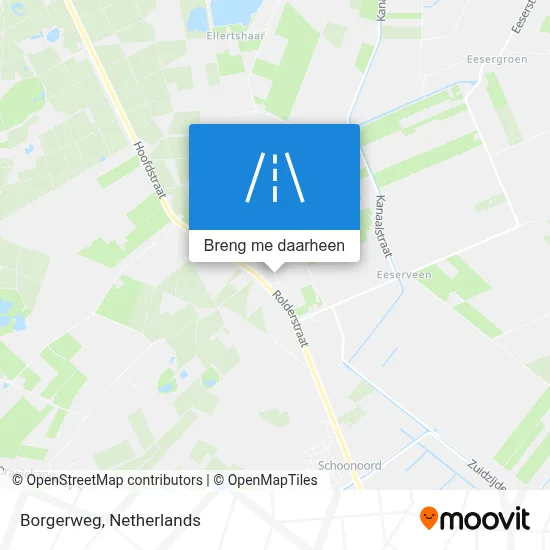 Borgerweg kaart