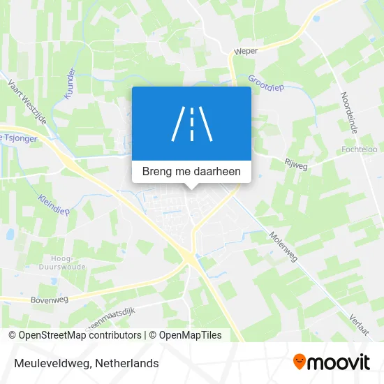 Meuleveldweg kaart