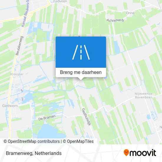 Bramenweg kaart