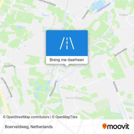 Boerveldweg kaart